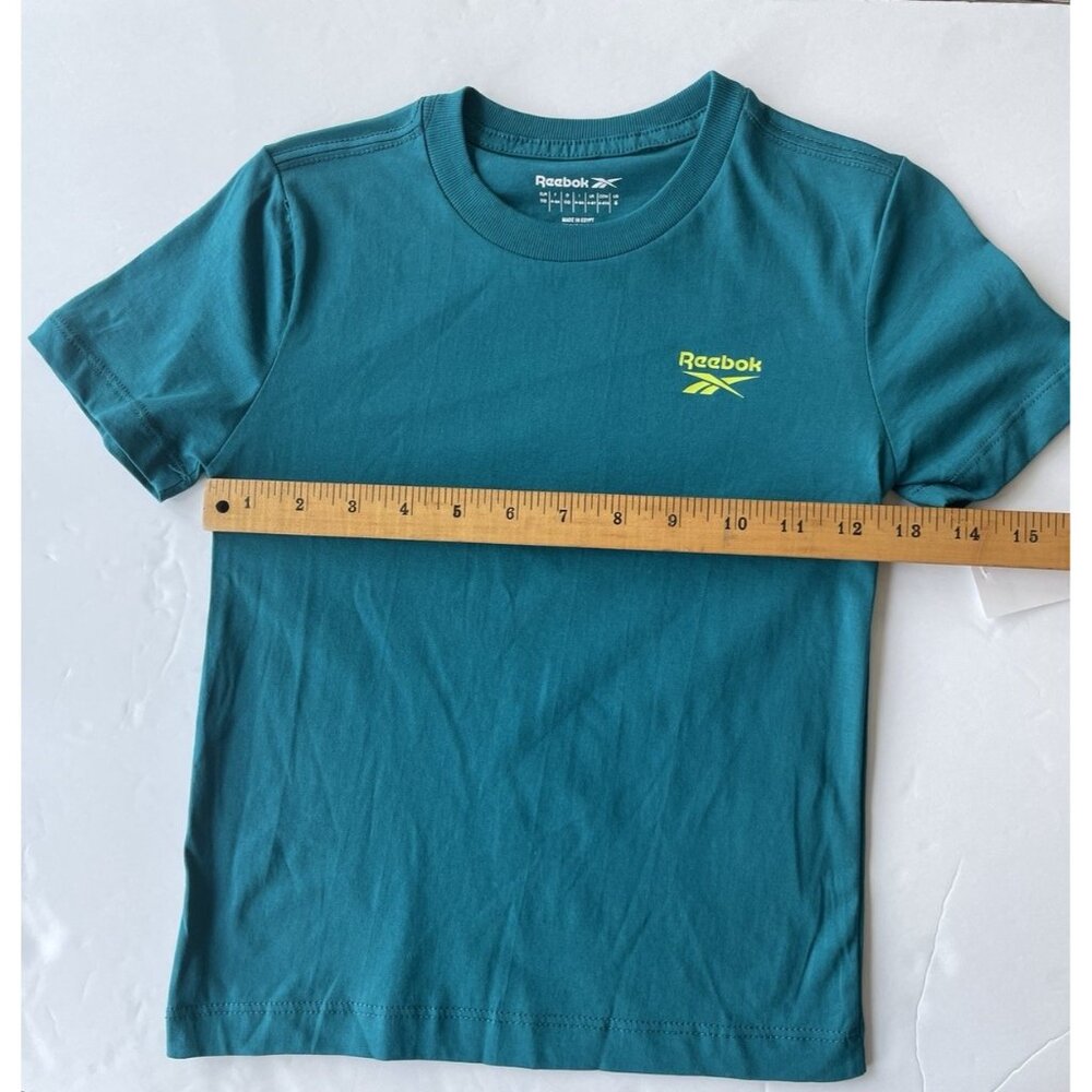 2 Reebok Athletic Boy's Short Sleeve T-shirts Size 5 NWT Blue Gray Logo - Picture 12 of 14